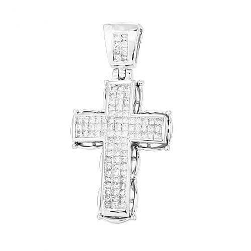 14KW 1.50CTW INVISIBLE CROSS - Johnny Dang & Co