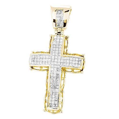 14KY 3.00CTW INVISIBLE CROSS - Johnny Dang & Co