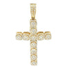 10KY 2.15CTW DIAMOND CLUSTER DESIGN CROSS - Johnny Dang & Co