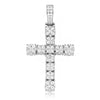 14KW 2.50CTW FLOWER DIAMOND CROSS PENDANT - Johnny Dang & Co