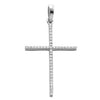 14KW 0.15CTW DIAMOND THIN CROSS PENDANT - Johnny Dang & Co