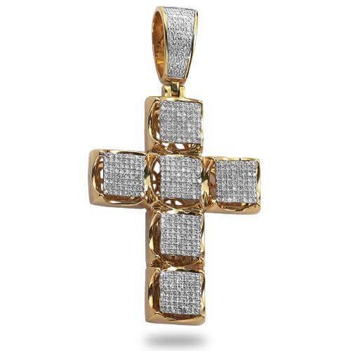 10KY 1.00CTW MICROPAVE DIAMOND 4-PRONG SQUARE - Johnny Dang & Co