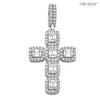 14KW 1.80CTW BAGUETTE DIAMOND CROSS PENDANT - Johnny Dang & Co