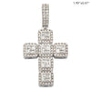 14KW 1.80CTW BAGUETTE DIAMOND CROSS PENDANT - Johnny Dang & Co