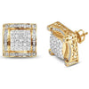 10KY 1.50CTW DIAMOND EARRIGNS - SQUARE HEAD WITH U - Johnny Dang & Co