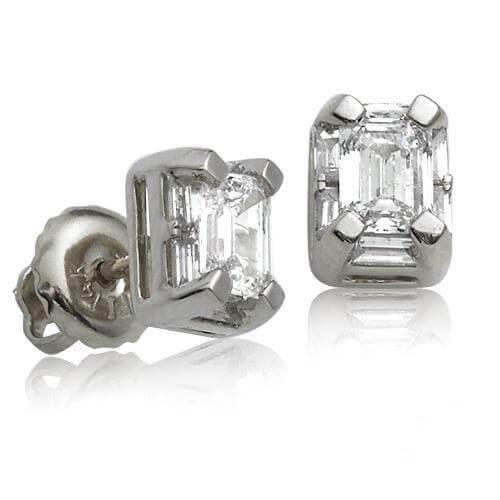 14KW 0.85 CTW EMARALD EARINGS - Johnny Dang & Co