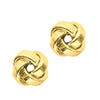14K Gold Medium Polished Love Knot Stud Earring - Johnny Dang & Co
