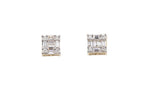 0.52 Diamond Square Earrings - Johnny Dang & Co