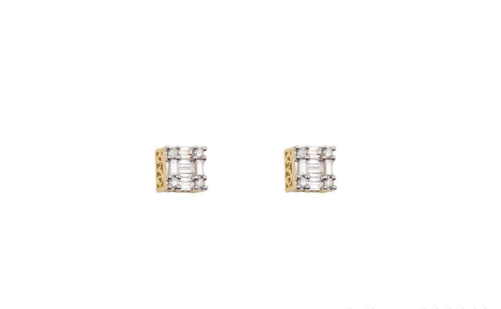 0.52 Diamond Square Earrings - Johnny Dang & Co
