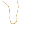 14kt Gold 26 inches Yellow Finish 6.5mm Diamond Cut Figarope Chain with Lobster Clasp - Johnny Dang & Co
