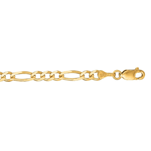 14K Gold 16 3.8mm Figaro Chain"