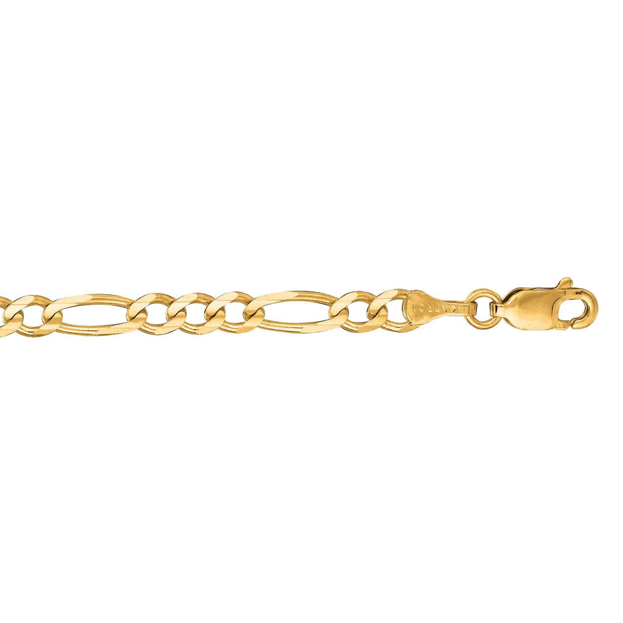 14K Gold 16 3.8mm Figaro Chain