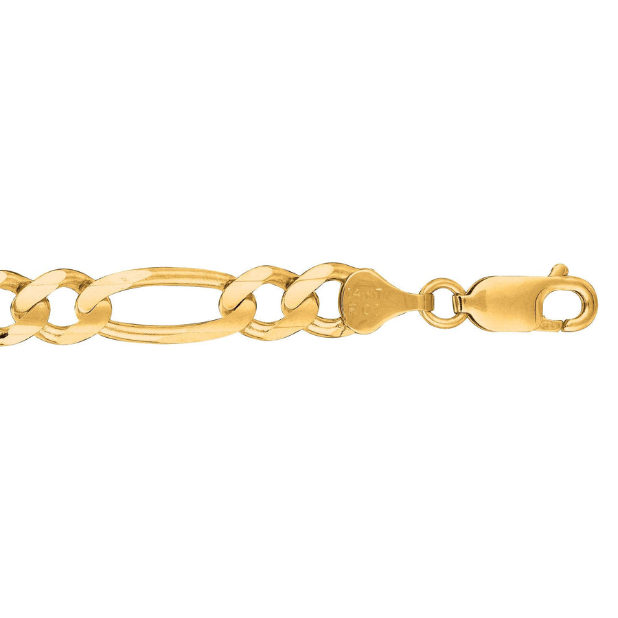 14K Gold 7mm Figaro Chain - Johnny Dang & Co