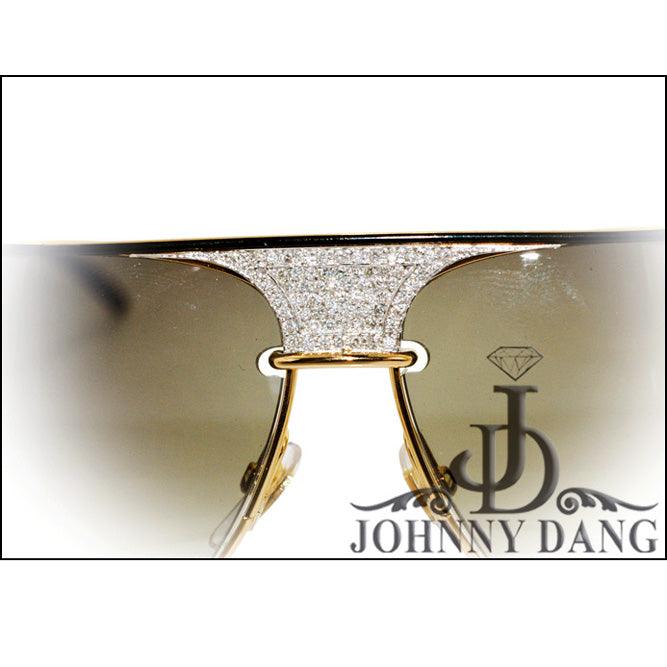 CJTK-16329 Custom Diamond Centerpiece for designer Sunglasses - Johnny Dang & Co