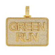 CUSTOM DIAMOND GREEN RUN PENDANT - Johnny Dang & Co