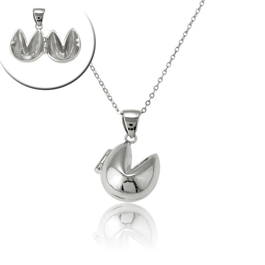 Sterling Silver Fortune Cookie Locket - Johnny Dang & Co