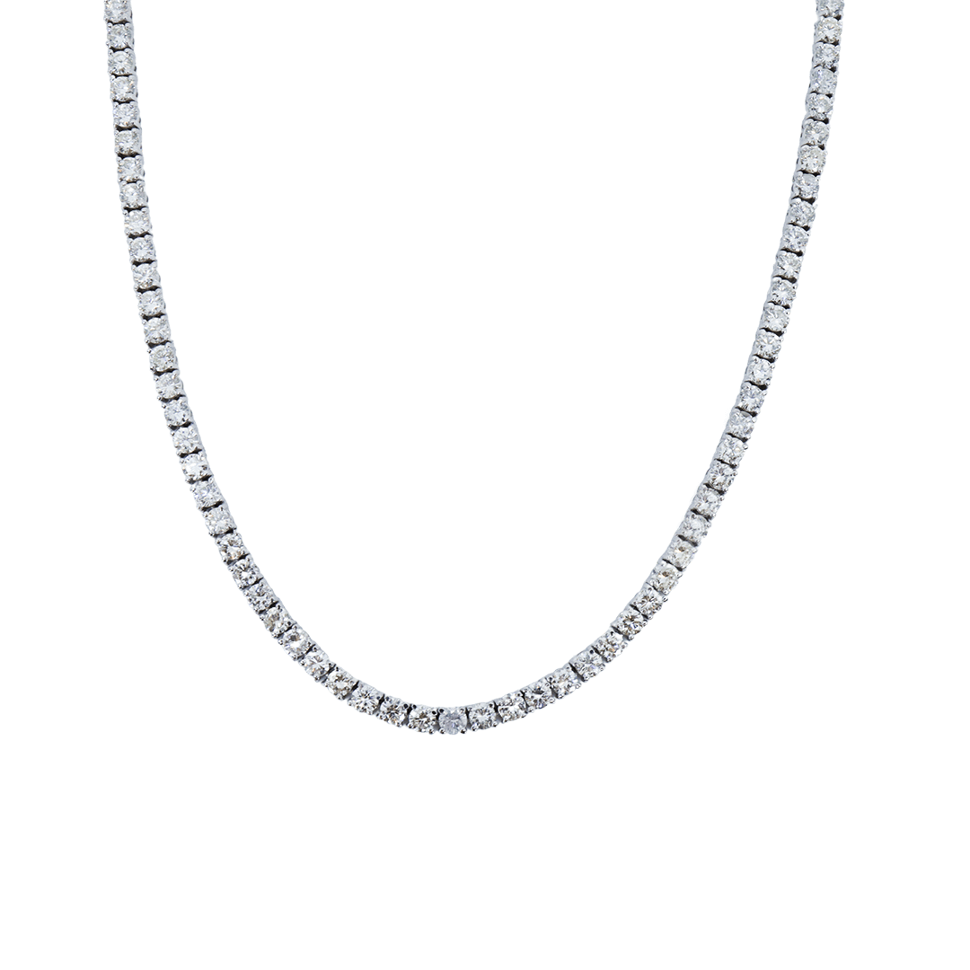 3.6mm White Tennis Chain - Johnny Dang & Co