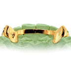 S152508-1 2 PIECE FANG TEETH SAPPHIRE GRILL WITH BACK BAR - Johnny Dang & Co