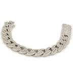 JDB1013 - Silver Baguette Cuban Bracelet - Johnny Dang & Co