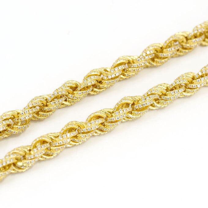 JDB1003 - CZ Silver Rope Chain - Johnny Dang & Co
