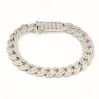 JDB1011 - Silver Baguette Cuban Bracelet - Johnny Dang & Co