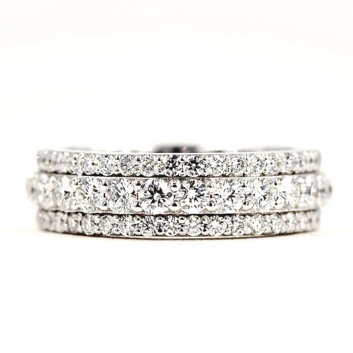 JDTK-RING1114-Triple Row Diamond Ring - Johnny Dang & Co