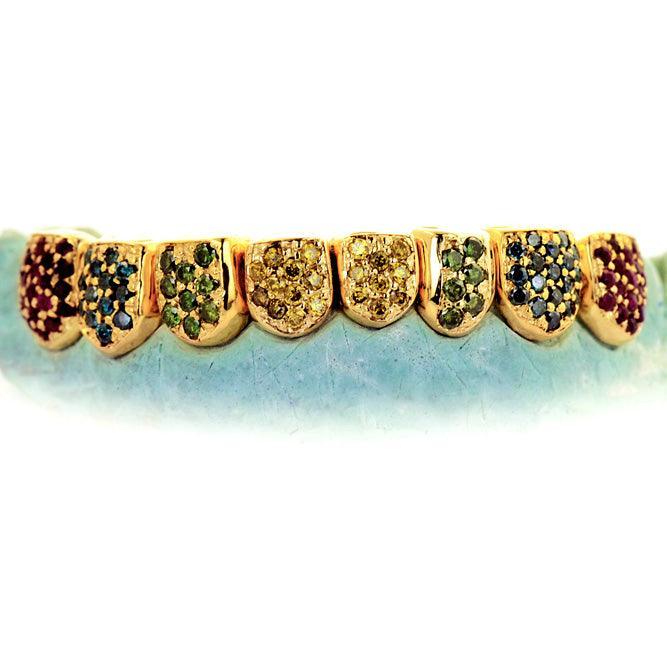 JDTK-G60-3 Ornaments Individual Permanent Colorful Diamond Grill - Johnny Dang & Co
