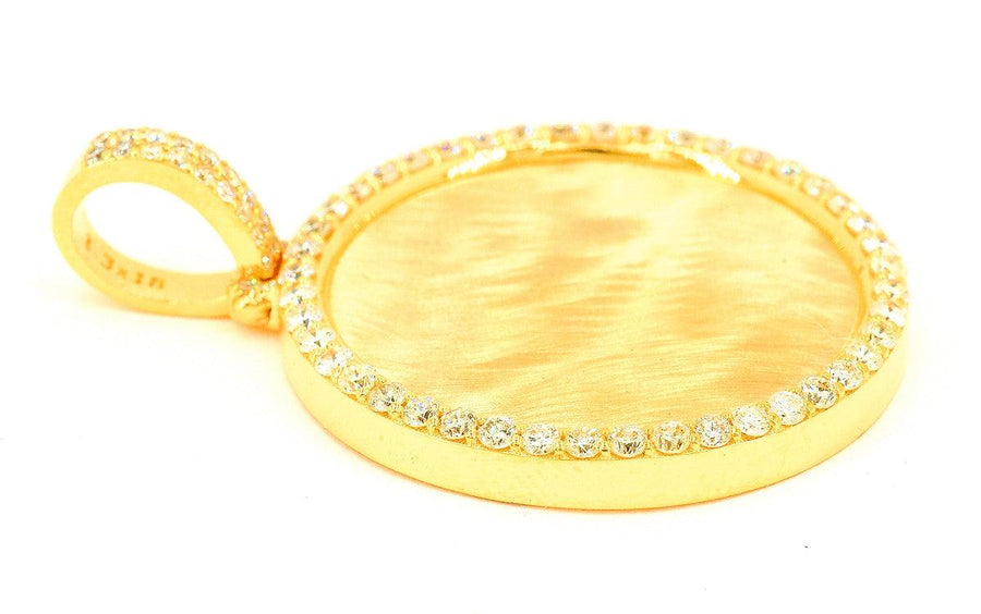 1.4 CTTW DIAMOND MEMORY PENDANT - SINGLE ROW SOLID BACK - Johnny Dang & Co
