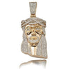 14KY 9.50CTW DIAMOND JESUS PENDANT - Johnny Dang & Co