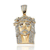 10KY 0.40CTW DIAMOND JESUS PENDANT - Johnny Dang & Co