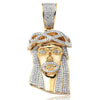 10KY 0.50CTW DIAMOND JESUS PENDANT [ROUNDED BAIL] - Johnny Dang & Co