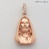 14KR 0.65CTW DIAMOND JESUS HEAD W/SCARF PENDANT - Johnny Dang & Co