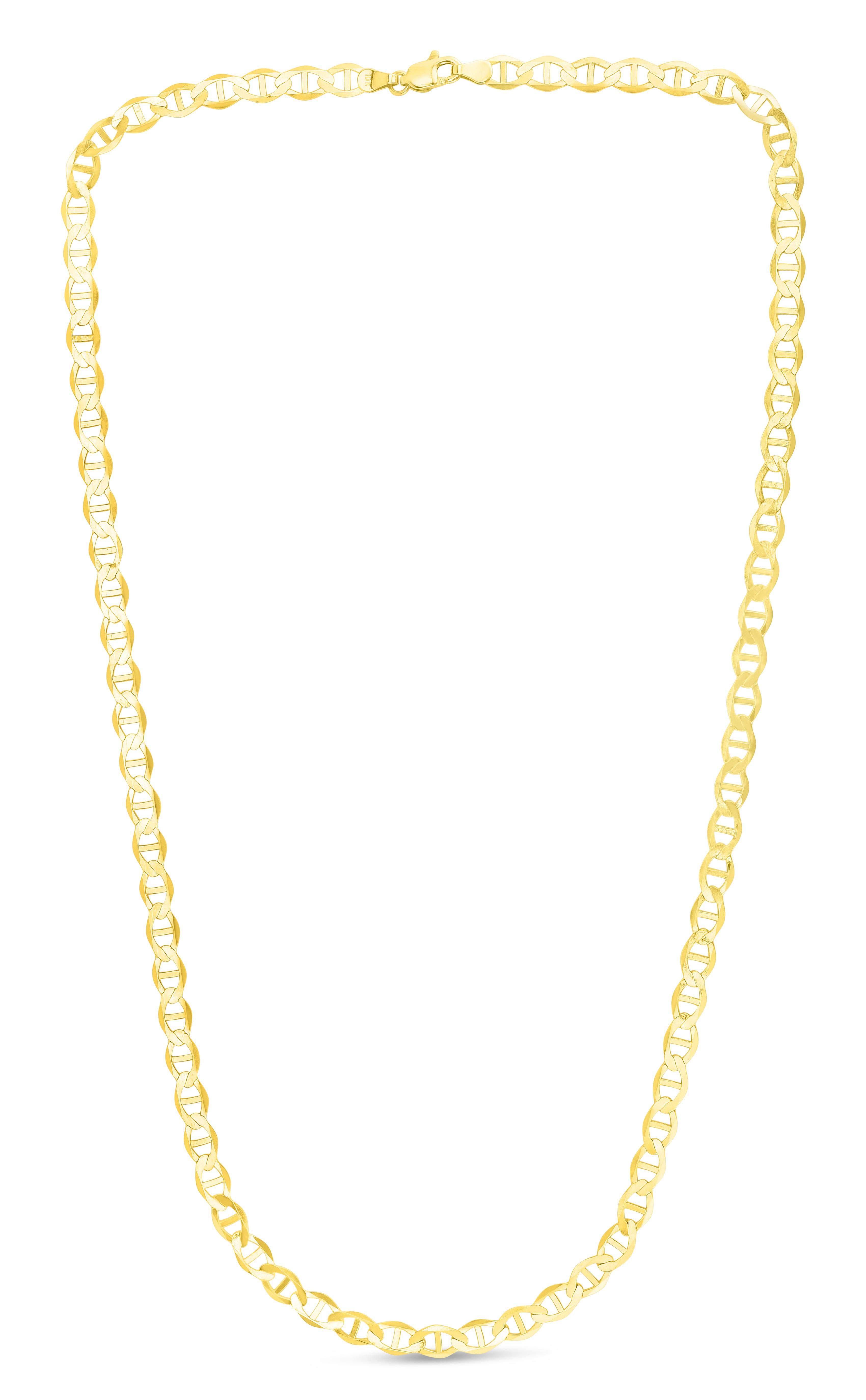 14K Gold 5.5mm Mariner Chain - Johnny Dang & Co