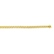 14kt Gold 9 inches Yellow Finish 10.7mm New Hollow Miami Cuban Bracelet with Box Clasp - Johnny Dang & Co