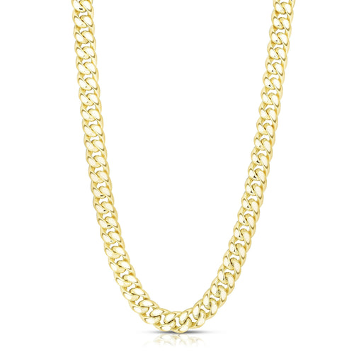 14K Gold 10.7mm Semi-Solid Classic Miami Cuban