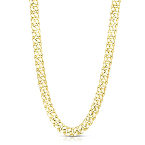 14K Gold 9.1mm Semi-Solid Classic Miami Cuban