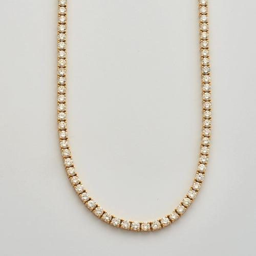 14KY 20.40CTW DIAMOND TENNIS NECKLACE - Johnny Dang & Co