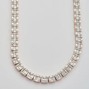 14KR 43.00CTW BAGUETTE DIAMOND SQUARE CLUSTER - Johnny Dang & Co