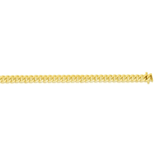 14kt Gold 8.5 inches Yellow Finish 6.1mm New Miami Cuban Bracelet with Box Clasp - Johnny Dang & Co