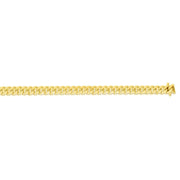 14kt Gold 8.5 inches Yellow Finish 6.1mm New Miami Cuban Bracelet with Box Clasp - Johnny Dang & Co