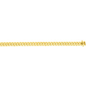 14kt Gold 8.75 inches Yellow Finish 9.2mm Polished New Miami Cuban Bracelet with Box Clasp - Johnny Dang & Co