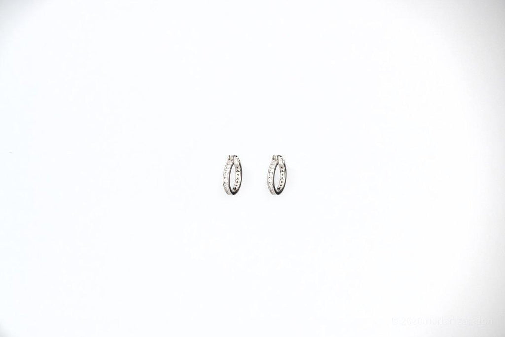 0.55CT Diamond Hoop Earrings - Johnny Dang & Co