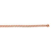 14kt Gold 24 inches Rose Finish 6.1mm New Miami Cuban Chain with Box Clasp - Johnny Dang & Co