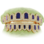 PWG2017 CANDY PAINT PAUL WALL CUSTOM DIAMOND PURPLE ENAMEL GRILL - Johnny Dang & Co