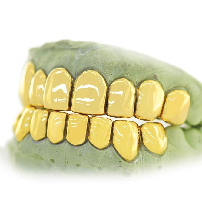 Gold Teeth JDTK-3001B Perm Cut Pullout Grill- 20 Teeth Set - Johnny Dang & Co
