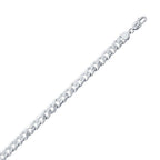 Sterling Silver 4.4mm Cuban Chain - Rhodium Plated - Johnny Dang & Co