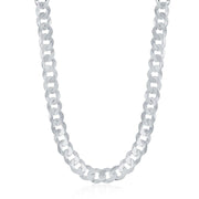Sterling Silver 6.25mm Cuban Chain - Rhodium Plated - Johnny Dang & Co