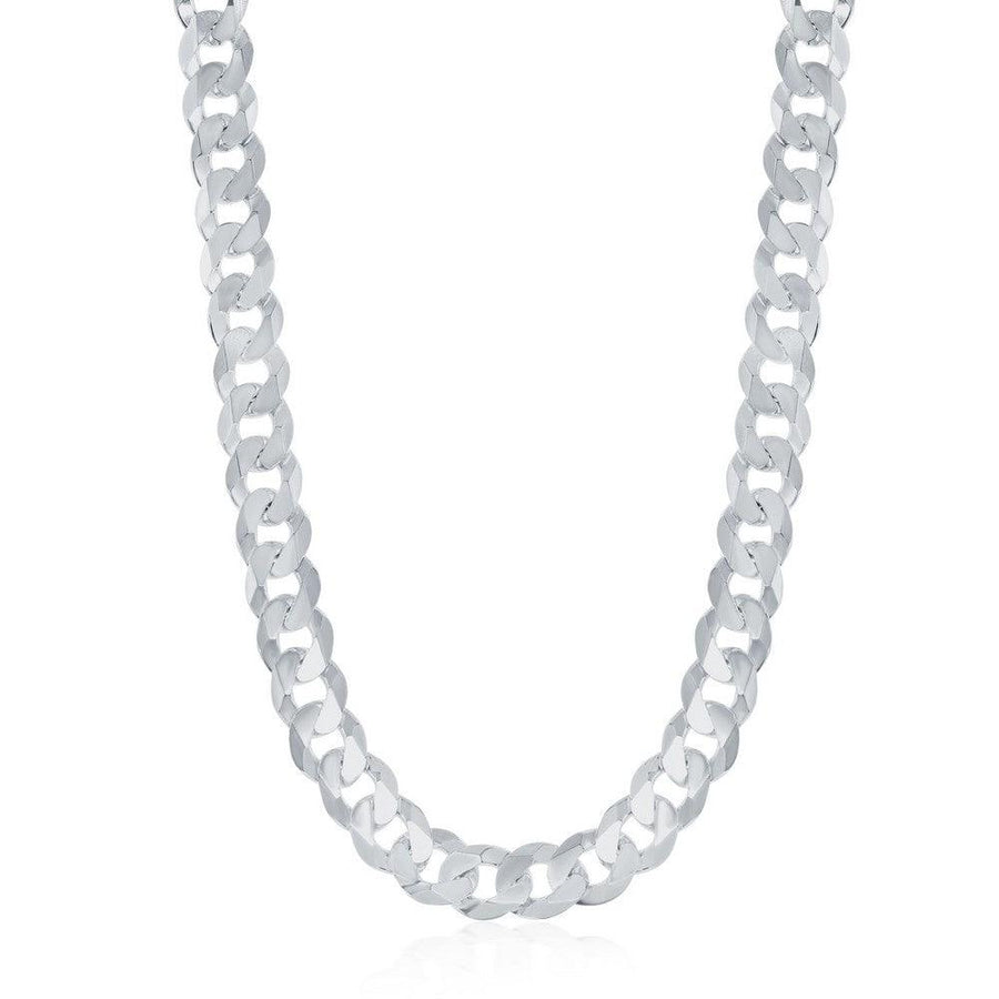 Sterling Silver 6.25mm Cuban Chain - Rhodium Plated - Johnny Dang & Co