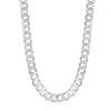 Sterling Silver 6.25mm Cuban Chain - Rhodium Plated - Johnny Dang & Co