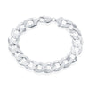 Sterling Silver 13.8mm Cuban Chain - Rhodium Plated - Johnny Dang & Co